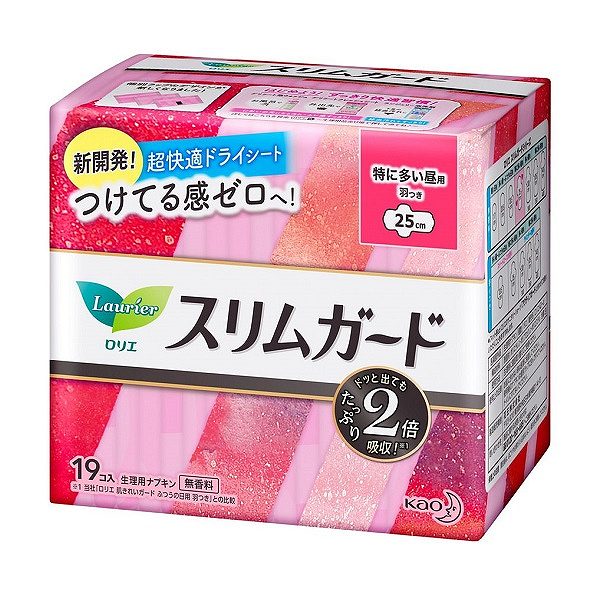 花王乐而雅 超薄护垫 多量日用 25cm 有翼19片