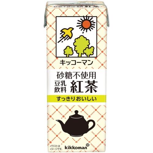 kikkoman 无砂糖豆乳饮料 200ml 红茶