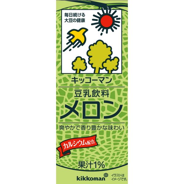 kikkoman 豆乳饮料 200ml 蜜瓜