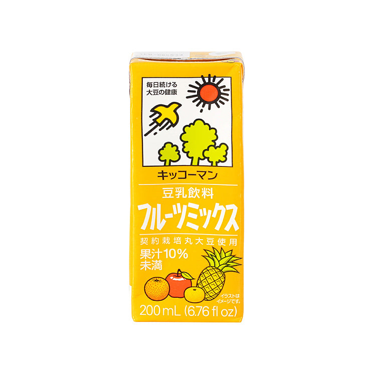 kikkoman 豆乳饮料 200ml 混合水果