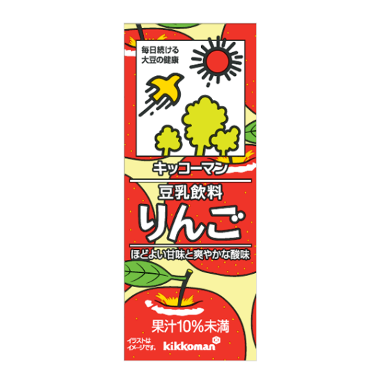 kikkoman 豆乳饮料 200ml 苹果