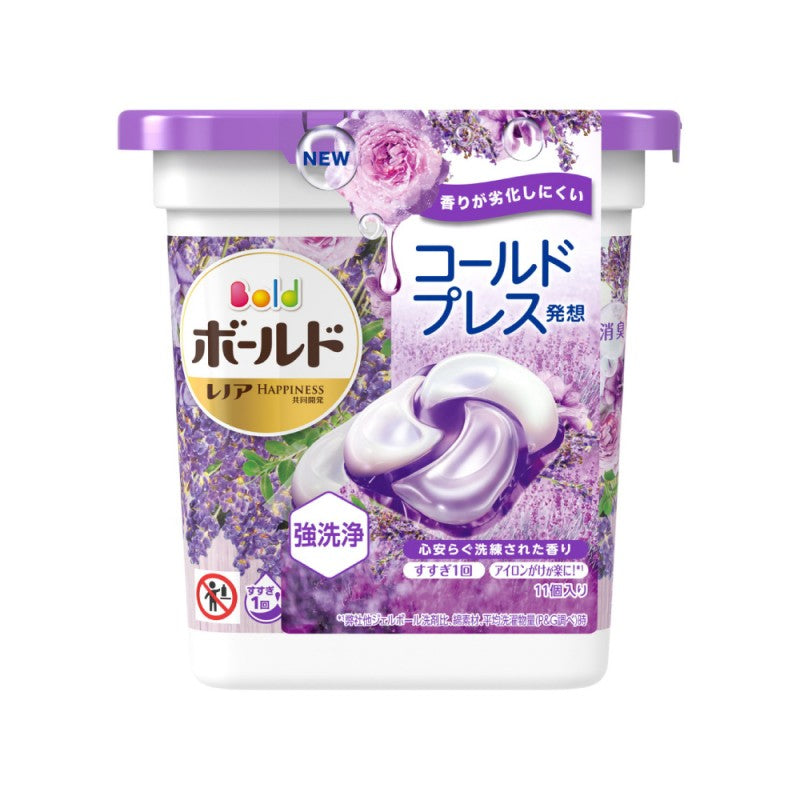 P&G Bold 4D洗衣凝胶球 宁静白薰衣草与茉莉香 主体 11颗