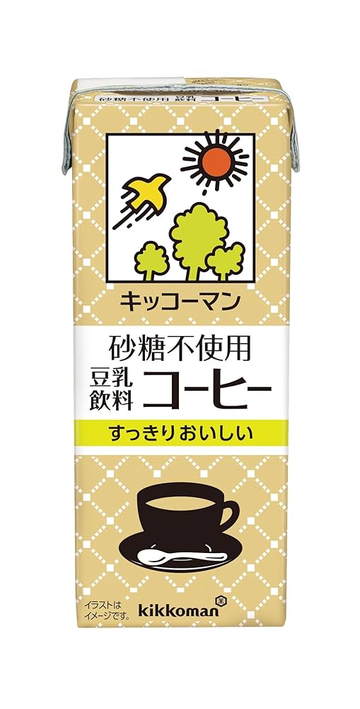 kikkoman 豆乳饮料 200ml 无糖咖啡