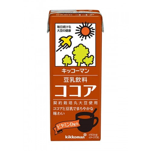 kikkoman 豆乳饮料 200ml 可可
