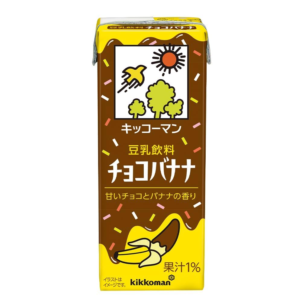 kikkoman 豆乳饮料 200ml 巧克力香蕉